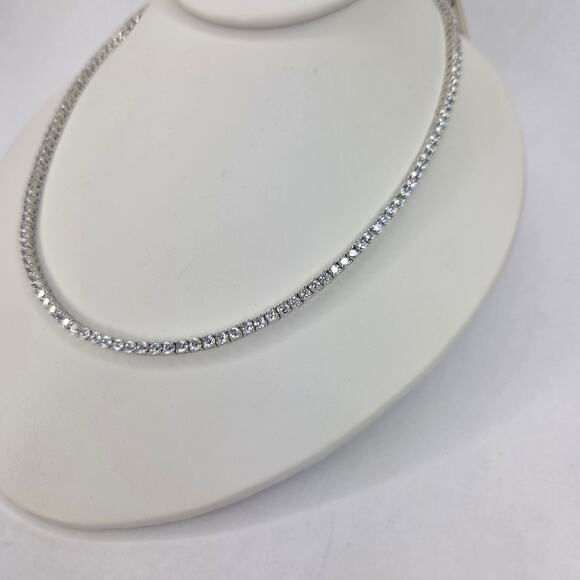 Marchesa Cubic Zirconia Tennis Collar Statement Necklace, 16" NEW - Picture 4 of 13